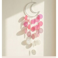 글로우엘 인테리어 장식 드림캐쳐 썬캐쳐 벽장식 자개모빌 DIY만들기, 핑크