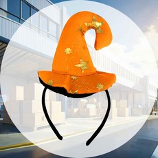 할로윈 미니 마녀모자 머리띠 오렌지 분장용품 행사소품 할로윈변장 헤드장식 홈파티 시즌데이