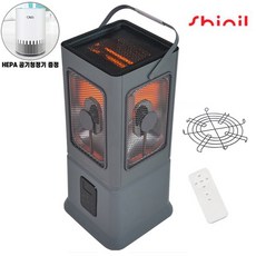 신일 하이라이트 오방난로 에코플러스 5방향 전기히터 스토브 사은품증정 5면 히터, 신일 5면 하이라이트 히터, 그레이