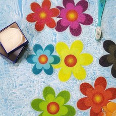 미끄럼방지 스티커 꽃 20P 경사로 통행로 계단 욕실 롤러포함 테이프