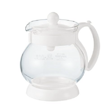 HARIO 하리오 점핑 리프 티팟 필터 350ml JPP-35-W 차포트 찻주전자 티포트, 1개