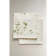자라 zara 자카드 클로버 프린트 냅킨 세트(2개입) - 초록119555