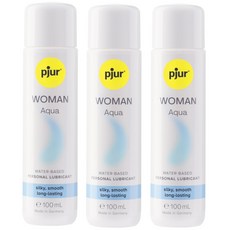 pjur 퓨어젤 우먼 아쿠아 윤활 젤 100ml 3개 독일내수