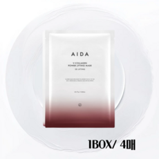 [아이다] [단품] V콜라겐 파워 탄력 리프팅 마스크 1BOX(4매입), 1개, 4개입