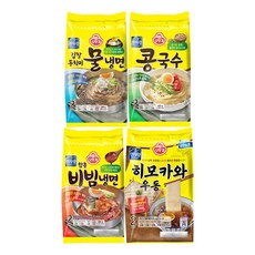 오뚜기 콩국수(2인) 420g 1개+히모카와우동(2인) 396g 1개+김장동치미물냉면(2인) 946g 1개+함흥비빔냉면(2인) 490g 1개, 1세트, 2.252kg