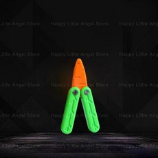 3D프린팅 플라스틱 칼 나이프 손잡이 당근 쿠나이 가짜, 1PC-C1, 1개