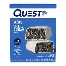 QUEST NUTRITION 蛋白質棒 巧克力焦糖山核桃味, 餅乾和奶油, 52g, 1盒