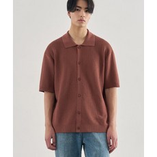 브랜드정품 드로우핏 DRAW FIT 스카시 카라 반팔 가디건 BRICK 280490