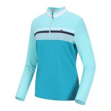 마코 (여성)스트라이프 집업 티셔츠_MLW1TH03 3081075