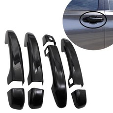 GXARTS 혼다 어코드 2018-2022와 호환되는 글로스 블랙 외부 도어 핸들 커버 10세대(스마트 키 구멍 포함) 자동차 커버와 호환 프로텍터