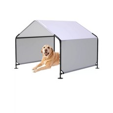 강아지그늘막 텐트 애견 슬레이트 은신처 하우스 산책 125x125x110cm, 1개, 석판회색 방수 방염
