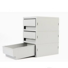 3단 소품 서랍 문구 수납 미니장 소형 정리함 TWFGPWEN, 색상