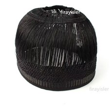 熱賣爆款道教高功帽子：火焰冠馬尾玉清冠道士帽，專業法器，提升您的宗教儀式莊嚴感, 1個, 馬尾帽