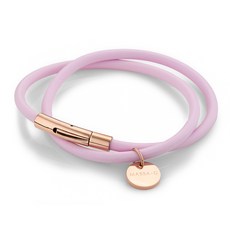 MASSA-G O1.f 鍺鈦能量雙圈手環-4MM，運動配件，時尚健康手環, 波西米亞粉, 1個