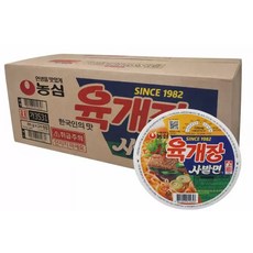 농심 육개장 사발면 86g 24개입 1박스, 24개