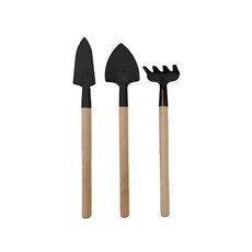 園藝鬆土花鏟盆栽花藝種植工具三件式小鏟子家用, 1個, 園藝工具細柄三件式