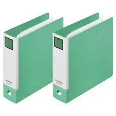 킹짐 링파일 3홀 바인더 미니, 그린, 2개