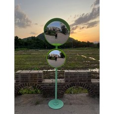 포토존거울 인테리어 볼록거울 스탠드 매장 업소용, 47.45cm 거울 + 60cm 거울 + 2m 기둥 +