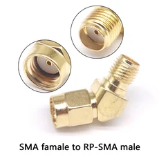 1/5/10/100PCS 모든 황동 1PC SMA-SMA 남성 금도금 RP 암 커넥터 어댑터 스트레이트 벤트 L/T, 04 10pcs, 16 RP-SMA-J to SMA-K