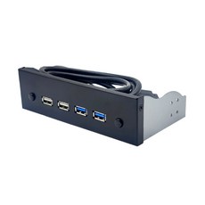 5.25" CD ROM 드라이브 베이용 19핀/9핀 - USB3.0/2.0 전면 패널 플레이트