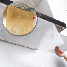 연기와 기름때를 잡아주는 후드 필터 환풍기 커버 모터보호 자석 벨크로 고정, 1개