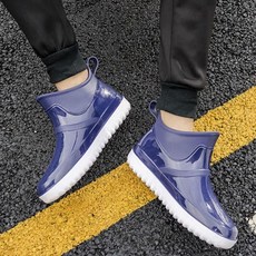 남성 패션장화 장마철 2컬러 유광 방수신발 nam*9368KQ