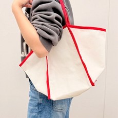 (TD) 바이어스 레드 라인 에코백