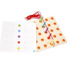 4세 집중력발달 모양만들기 실꿰기 패그보드 실끼우기놀이 창의력 영유아 장난감