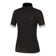 레노마골프 여성 소매 배색 골지 하이넥 반팔 티셔츠 RWTHL6111-199 2801978