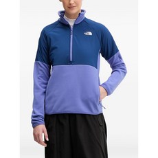 노스페이스 컬러 블록 쿼터 지퍼 스웨트셔츠