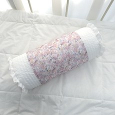 쿠션쿠니 블루밍 인견 원형 캔디 베개 쿠션 커버(솜X)