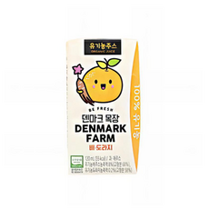 덴마크 목장 유기농 배 도라지주스, 120ml, 24개