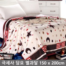 극세사 밍크 담요 이불 별과달 150cm x 200cm 중형 소형