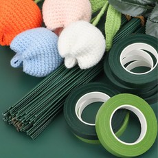 졸업 꽃다발 만들기 DIY 공예 꽃철사, 30개, 초록