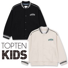 탑텐키즈 간절기 바시티 요즘 유행하는 원단 탄탄한 야구점퍼 배색 자켓