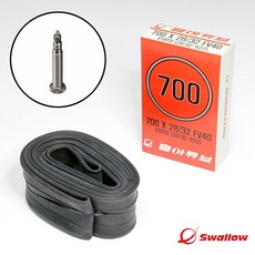 자전거 튜브 흥아 700X23/25C 프레스타 80mm, 1개