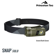 프린스톤텍 스냅 솔로 300루멘 헤드랜턴, 그린/다크그린, 1개