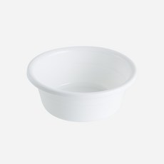 JSK 26cm 加厚塑膠臉盆, 白色, 1個