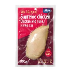 테비 슈프림 치킨 무전분 고양이간식, 1개, 100g, 치킨&참치