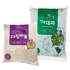 냉동대파 다진마늘 (각1kg), 1세트, 2kg