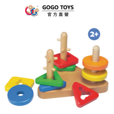 GOGO TOYS Turn-N-Sort 幾何形狀套, 1套, 彩色