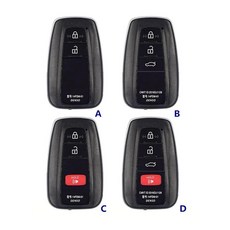 Xhorse VVDI 미니 키 도구 Max XM38 스마트 회로 기판 ta 8A 4A XSTO01EN 용 케이스가있는 범용 원격 제어, 04 Key Case, D, 1개