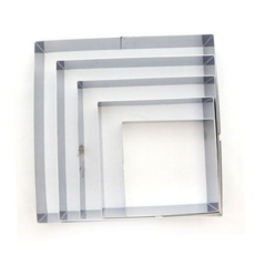 사각 무스링 스테인레스 미니 케이크 높은 무스링 베이킹 세트