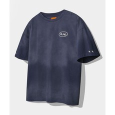 매장정품 디미트리 블랙 DIMITRI BLACK VLAD 스몰 로고 페이드 워싱 반팔 티셔츠_피그먼트 네이비 VBE3TS07NY 134306