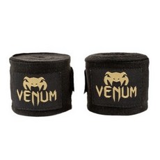 古川小夫 VENUM 手綁帶 泰拳 拳擊 綁帶 Hand Wraps UFC眼鏡蛇 2.5米 4米 黑金, 1個