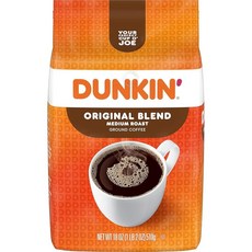 Dunkin 오리지널 블렌드 그라운드 커피 12온스 미디엄 로스트 261969, 18 Ounce (Pack of 1)