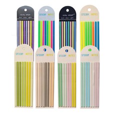 (롱인덱스)붙이는 하이이라이터 언더라인, 붙이는하이라이터, 8세트