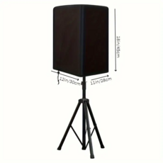 방수 폴리에스테르 PA/DJ 스피커 스탠드 커버 UV 보호 15인치 전원 420D 옥스포드 천용 방진 실외 커버, 03 12x11x18in