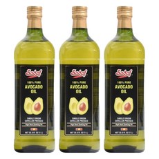 사다프 아보카도 오일 싱글 오리진 익스펠러 프레스, 3개, 1L