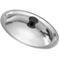 아부팬 교체 냄비 뚜껑 10.0인치 스테인리스 스틸 커버 범용 프라이팬 손잡이가 있는 조리 돔, 25.50X25.50X7.00CM